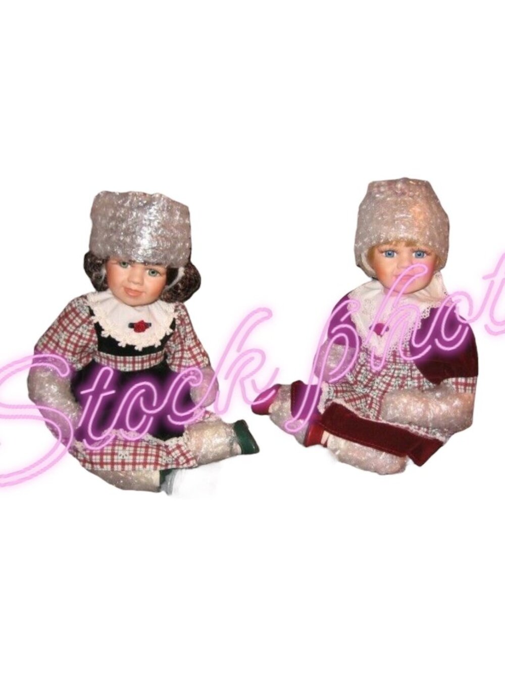 Vintage Heritage Collection Porcelain Stephanie/Sabrina Dolls In Original Box Se